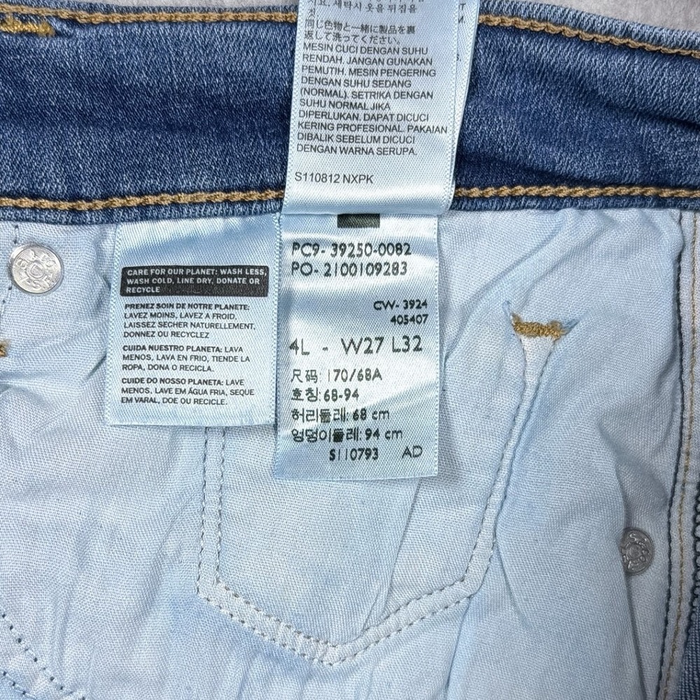 Levi Strauss & Co Womens Classic Straight Leg Blue Jeans Size 4 Medium Wash - Picture 3 of 12